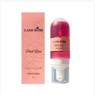 فوم شستشو لش باس LASH BOSS مدل PINK ROSE