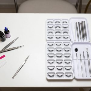 تاثیر استفاده از پالت مژه در مرتب شدن میز اکستنشن